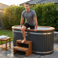 Cold Therapy 1 Person Ice Bath 118 Gallon Cold Plunge 37.5" X 33.25" — Lifestyle