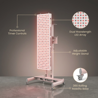 Red Light Therapy Device with Stand - Moving Pro Series Professional Edition — infographic