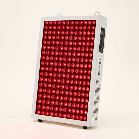 Red Light Therapy Panel, 4 Wavelengths Full Body Infrared Light Therapy, 300 Elite Grade Dual Chip Leds, FSA-HSA Red Light Device at Home, Ideal for Body, Face. 500W. Modular Design. — Studio Shot